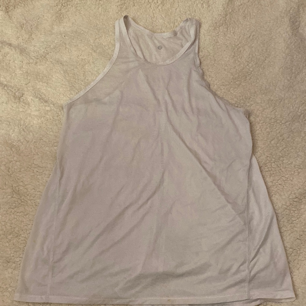 White Lululemon tank top